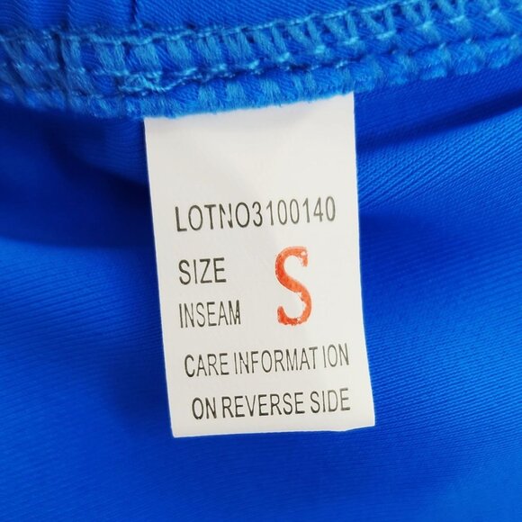 Blue Triangle Bikini Set With Adjustable Halter Neck & Side Tie Bottoms Size S - Picture 2 of 5